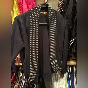 Black Studded Cardigan